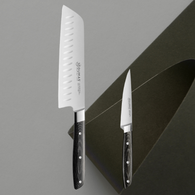 Coffret SIGNATURE Micarta - Santoku 18 cm et Office 10 cm
