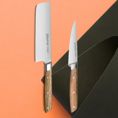 Coffret SIGNATURE Chêne Vert - Nakiri 16 cm et Office 10 cm
