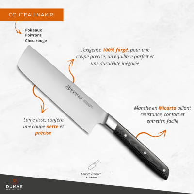 Couteau Nakiri 16 cm Micarta - SIGNATURE