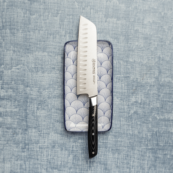 Couteau Santoku 18 cm Micarta - 100% forgé - SIGNATURE