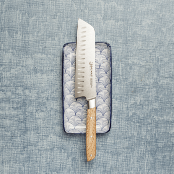 Couteau Santoku 18 cm Chêne Vert - 100 forgé - SIGNATURE